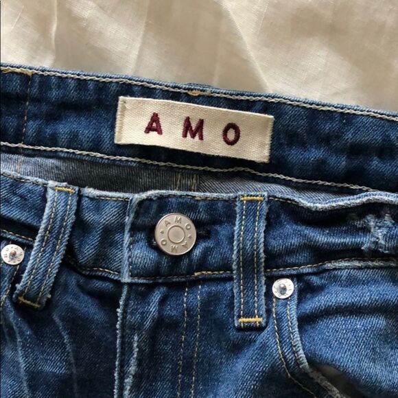 AMO | Twist Split-Cuff Jeans in Dark Vintage | Size 24 - Picture 3 of 5